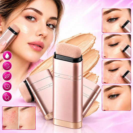 2 in 1 Foundation Stick & Concealer Full Coverage, Long Lasting Makeup Stick for Flawless Skin ⭐⭐⭐⭐⭐ 5/5 | Imported Premium Quality
