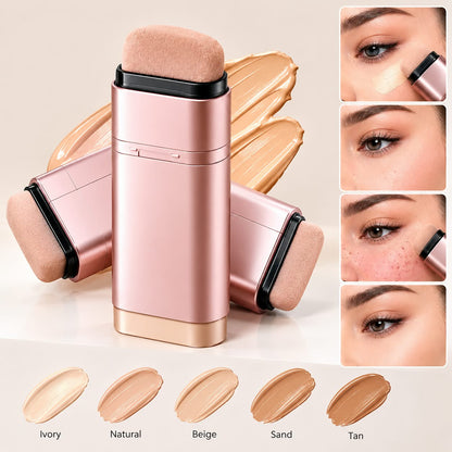 2 in 1 Foundation Stick & Concealer Full Coverage, Long Lasting Makeup Stick for Flawless Skin ⭐⭐⭐⭐⭐ 5/5 | Imported Premium Quality