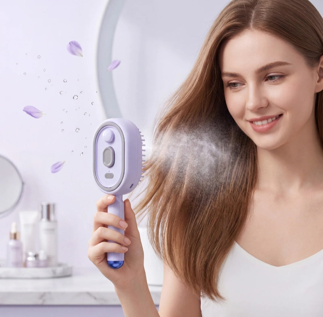 Electric Spray Air Cushion Massage Hair Brush | Mist Scalp Massager | Anti-Frizz Hair Comb | Rechargeable Hair Brush Pakistan⭐⭐⭐⭐⭐ (4.9/5) Ratings