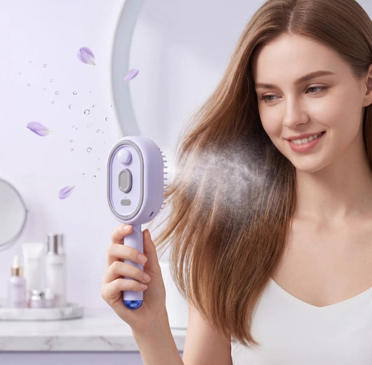Electric Spray Air Cushion Massage Hair Brush | Mist Scalp Massager | Anti-Frizz Hair Comb | Rechargeable Hair Brush Pakistan⭐⭐⭐⭐⭐ (4.9/5) Ratings