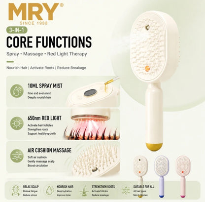 Electric Spray Air Cushion Massage Hair Brush | Mist Scalp Massager | Anti-Frizz Hair Comb | Rechargeable Hair Brush Pakistan⭐⭐⭐⭐⭐ (4.9/5) Ratings