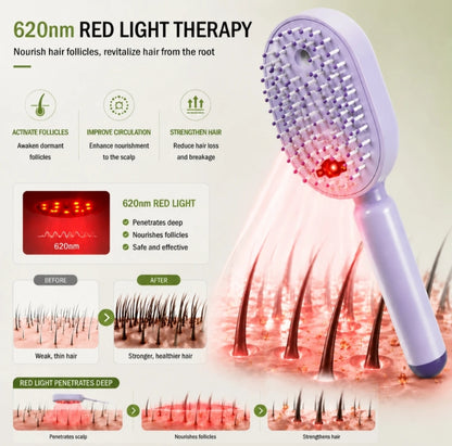 Electric Spray Air Cushion Massage Hair Brush | Mist Scalp Massager | Anti-Frizz Hair Comb | Rechargeable Hair Brush Pakistan⭐⭐⭐⭐⭐ (4.9/5) Ratings