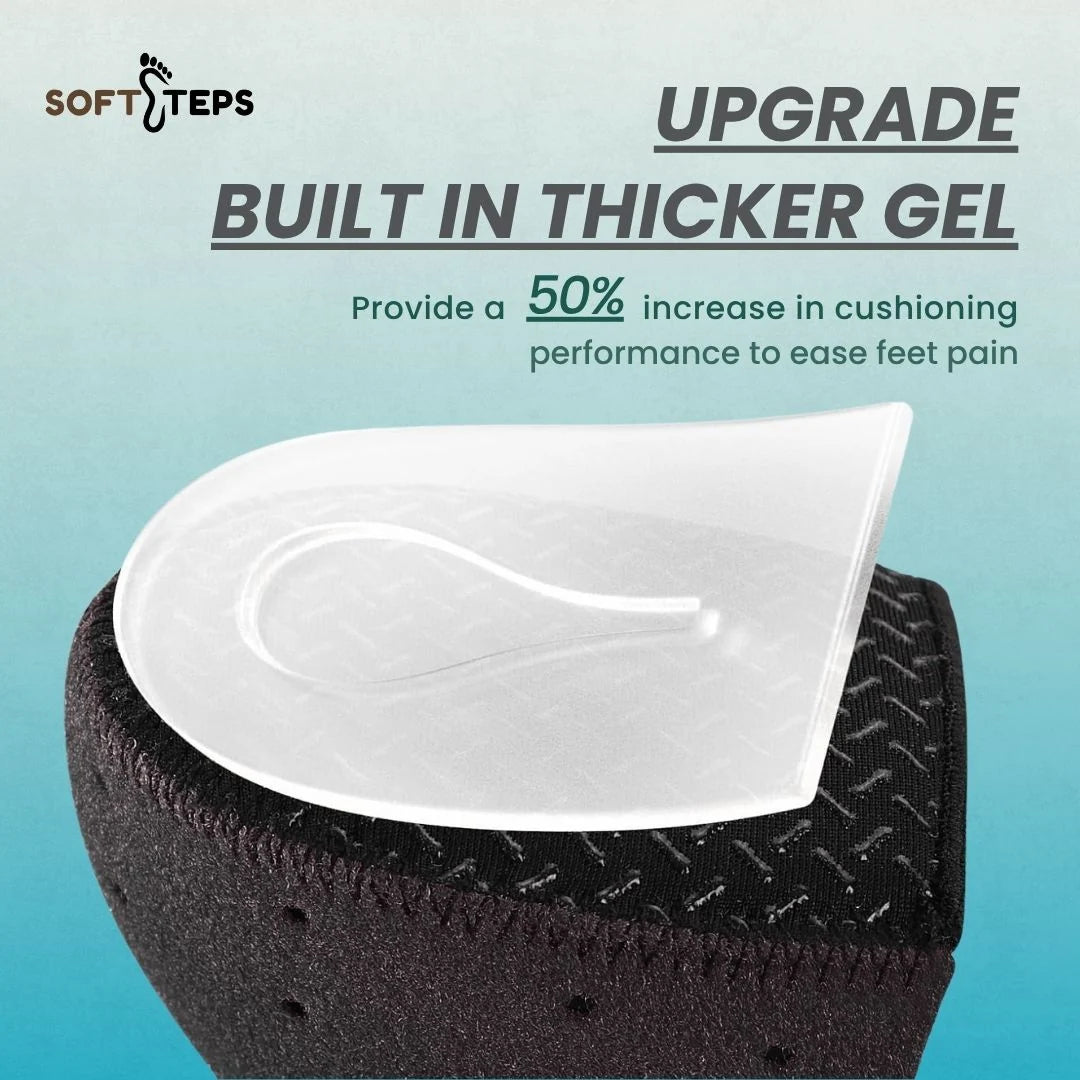 Soft Steps Heel  Gel Protectors - Universal Size | ⭐️⭐️⭐️⭐️⭐️ 4.9/5 | 5,000+ Satisfied Customers