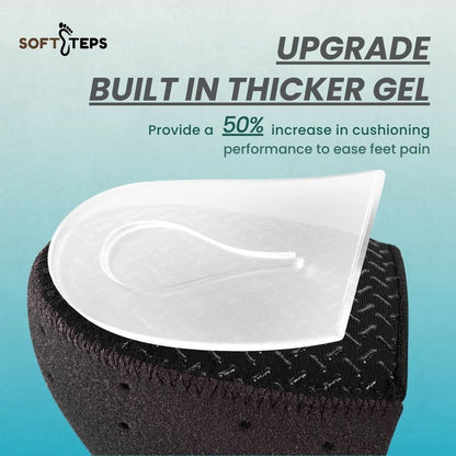 Soft Steps Heel  Gel Protectors - Universal Size | ⭐️⭐️⭐️⭐️⭐️ 4.9/5 | 5,000+ Satisfied Customers