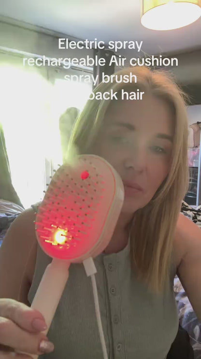 Electric Spray Air Cushion Massage Hair Brush | Mist Scalp Massager | Anti-Frizz Hair Comb | Rechargeable Hair Brush Pakistan⭐⭐⭐⭐⭐ (4.9/5) Ratings